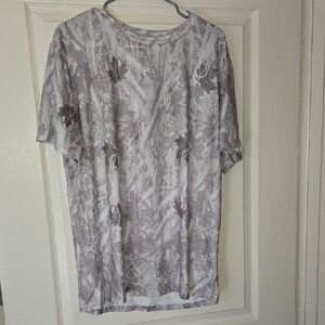 SHEIN Men's Abstract Gray T-Shirt